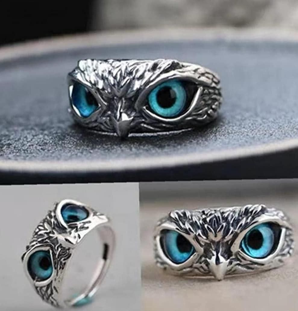 Attractive Silver Plated Owl Ring (Pack of 1)