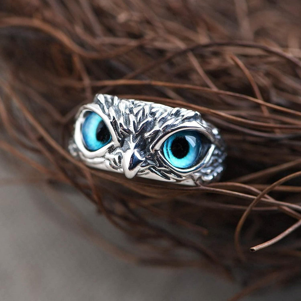 Attractive Silver Plated Owl Ring (Pack of 1)